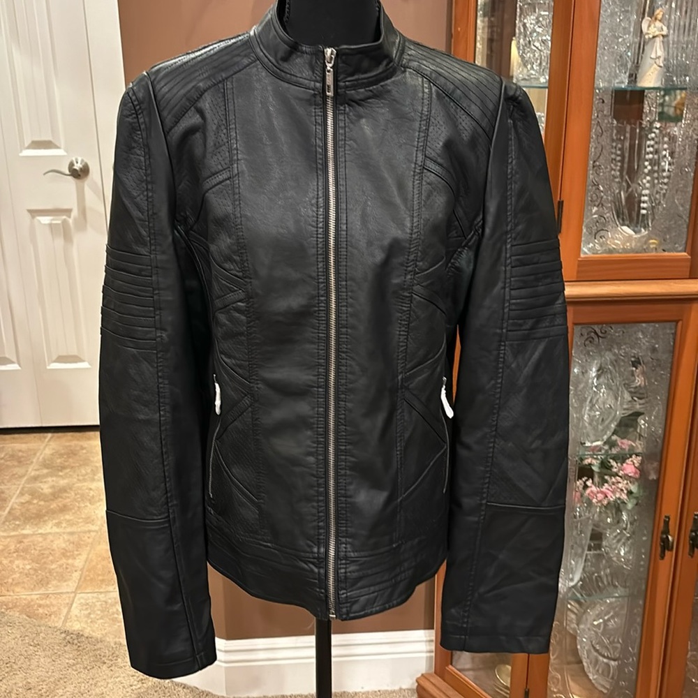 Lock&Love Faux Leather Moto Jacket/NWOT